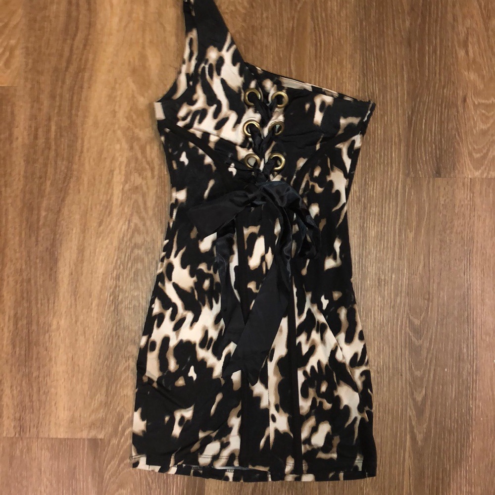 One Shoulder Mini Dress - Picture 4 of 5